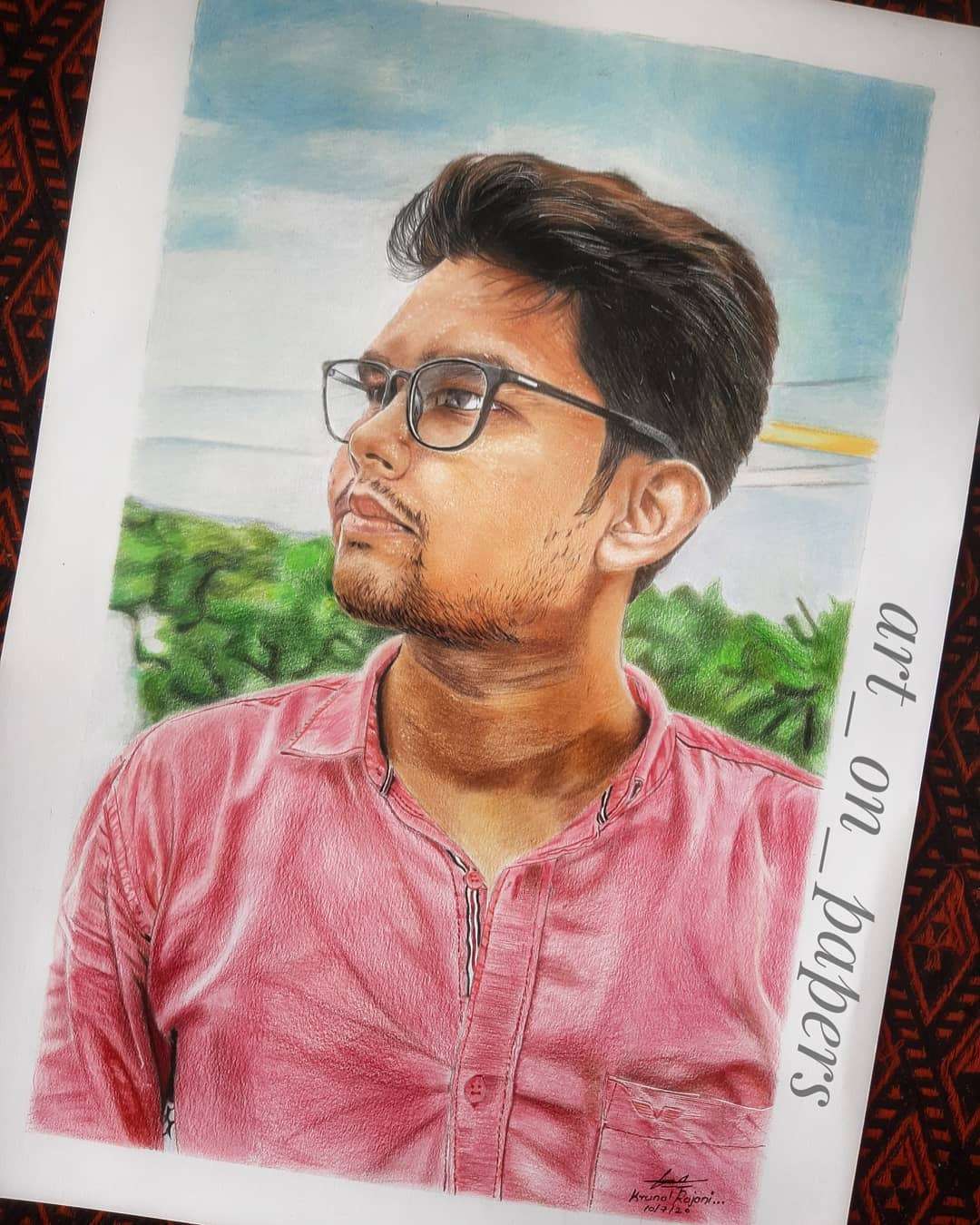 best online pencil sketch artist in India from nagpur city