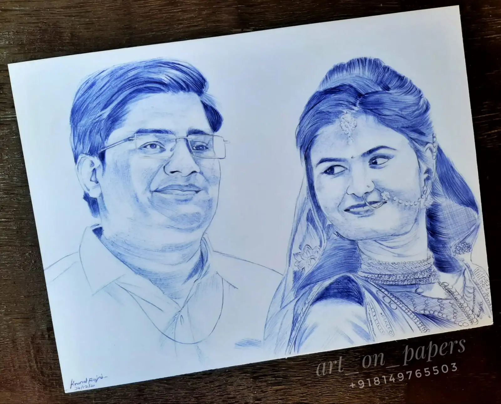 pen sketch by Nagpur drawing teacher & Sketch Artist